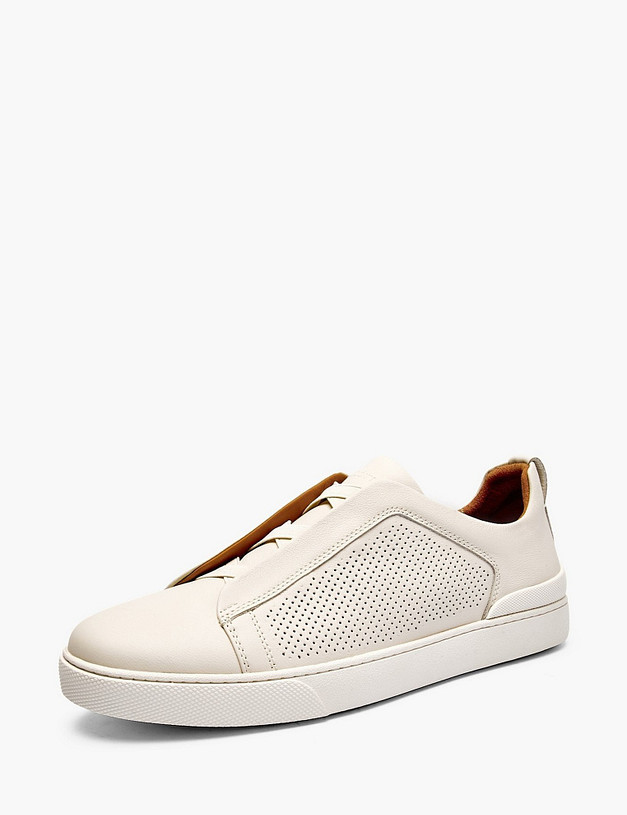 Белые мужские полуботинки MASCOTTE 22-6132015-8108M | ракурс 2