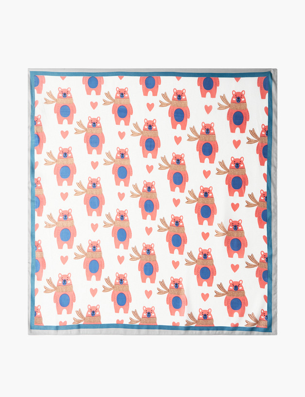 Белый женский платок MASCOTTE 700-2107-2401 | ракурс 2