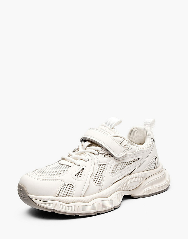 234-617021-0601 Полуботинки для активного отдыха мальч./девич. кож.спилок-текстиль/текстиль молочн, Mascotte JUNIOR