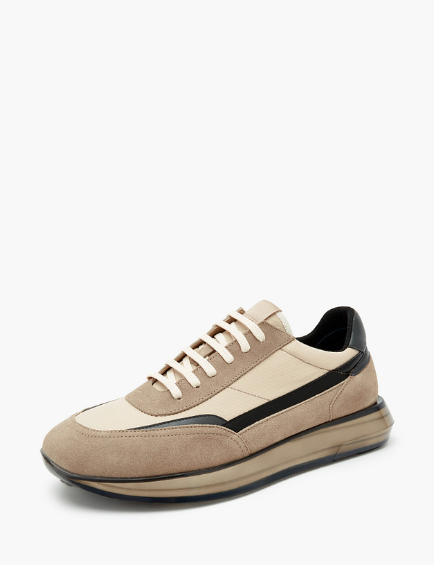 Бежевые мужские кроссовки MASCOTTE 128-311011-0208 | ракурс 3