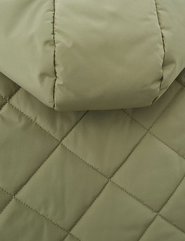 Стеганый жилет цвета хаки для девочек MASCOTTE 872-4148-2404 | ракурс 7