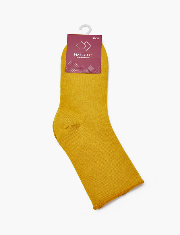 Желтые женские носки MASCOTTE 764-3216-2618 | ракурс 2