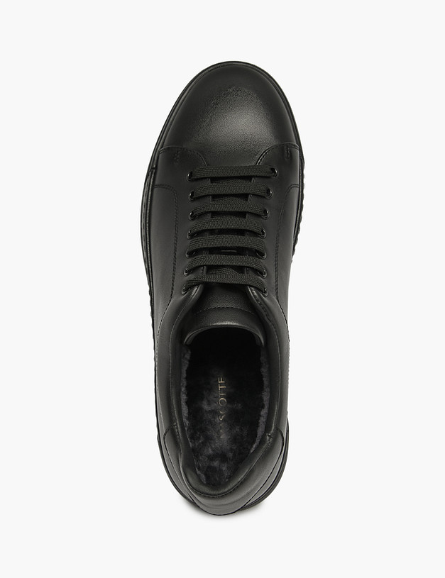 Черные мужские зимние кеды MASCOTTE 175-523231-7100M | ракурс 4