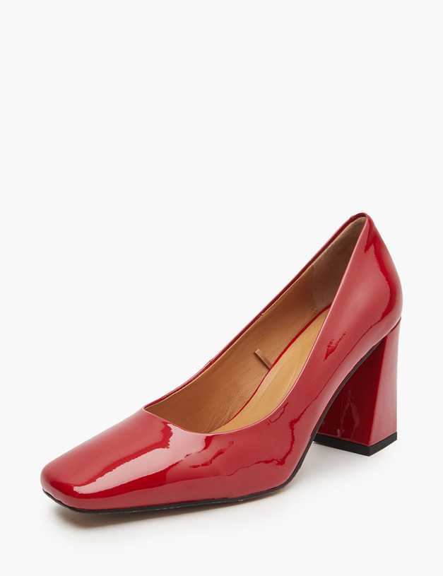 Красные лакированные женские туфли MASCOTTE 233-511211-0705 | ракурс 2