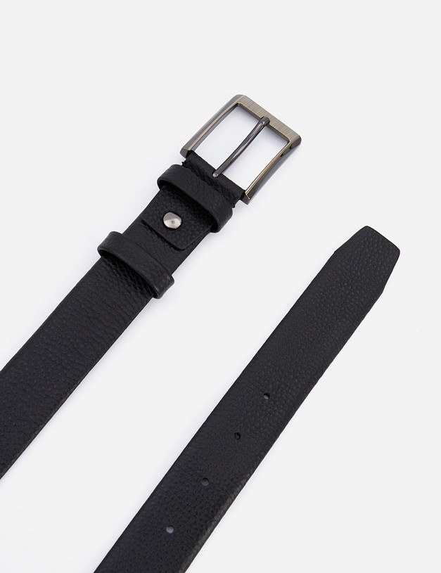 Черный мужской ремень MASCOTTE 727-1238-102 | ракурс 3