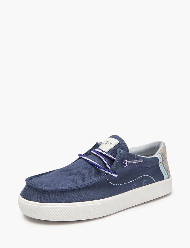 Синие топ-сайдеры для мальчиков MASCOTTE 18-411723-0203 | ракурс 3 Синие топ-сайдеры для мальчиков MASCOTTE 18-411723-0203 | ракурс 3