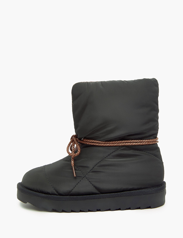 Черные дутики для девочек MASCOTTE 98-320144-0202 | ракурс 2