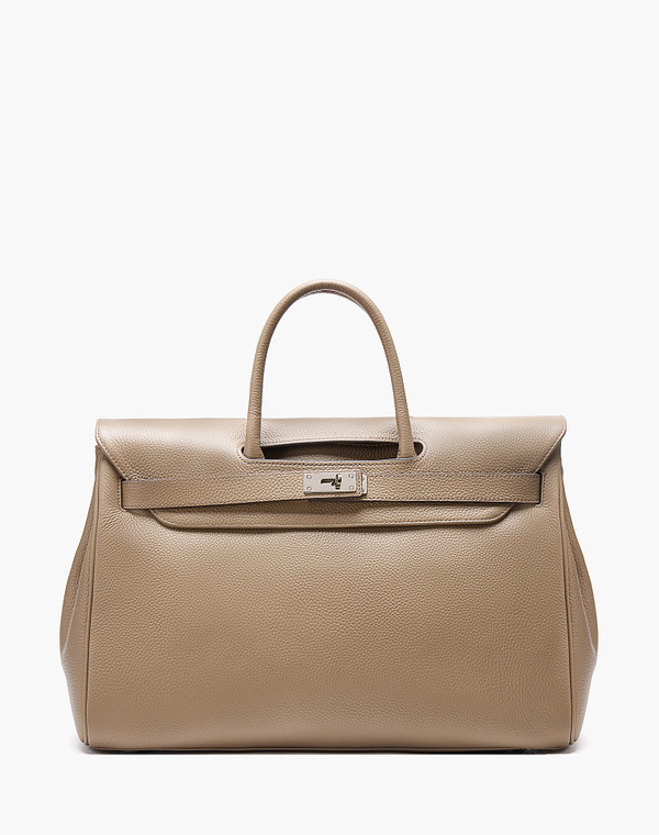 658-6101-110 Сумка женская нат.кожа/текстиль беж, L, Mascotte