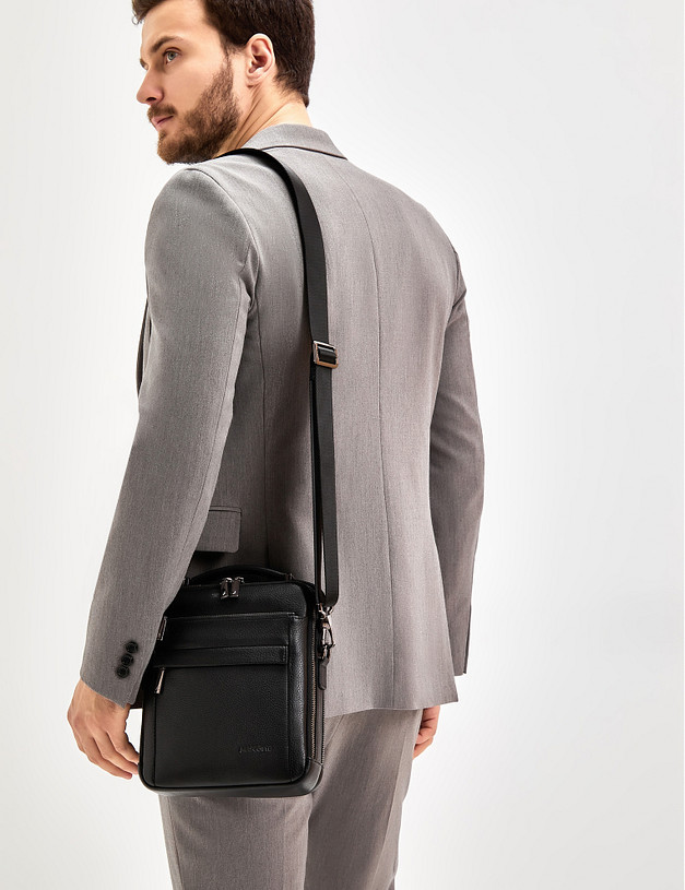 Черная мужская сумка-планшет MASCOTTE 622-3113-102 | ракурс 1 Черная мужская сумка-планшет MASCOTTE 622-3113-102 | ракурс 1