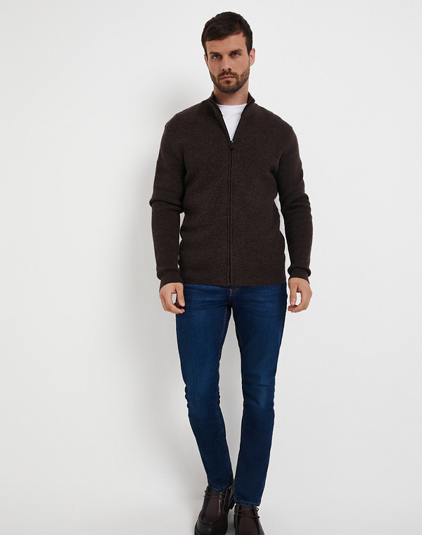 971-5208-509 Джемпер мужской темн-коричн, Mascotte