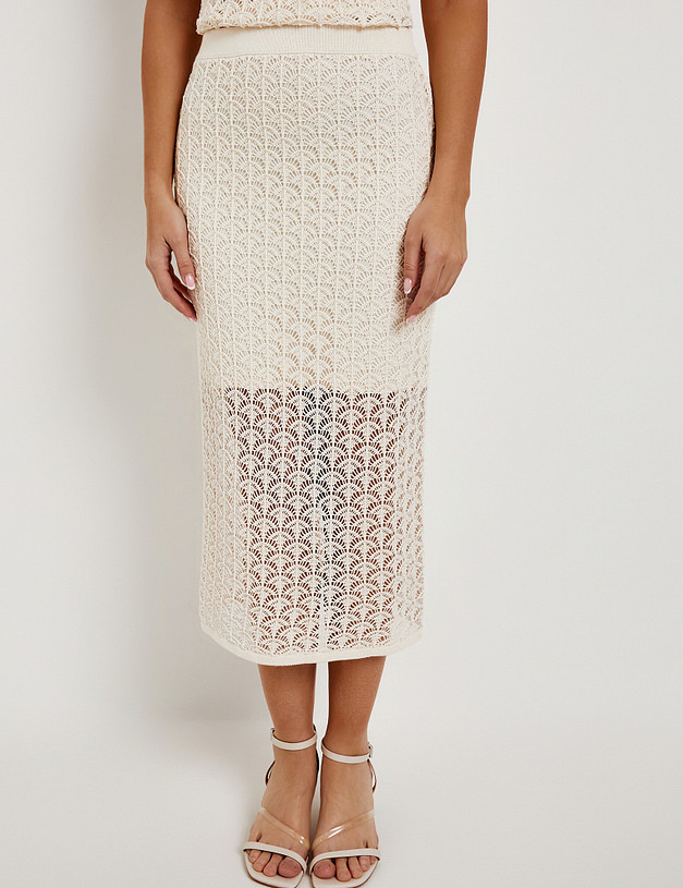 Бежевая женская юбка MASCOTTE 852-6102-1008 | ракурс 1