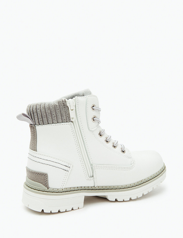 Белые ботинки для девочек MASCOTTE 18-323721-0601 | ракурс 4