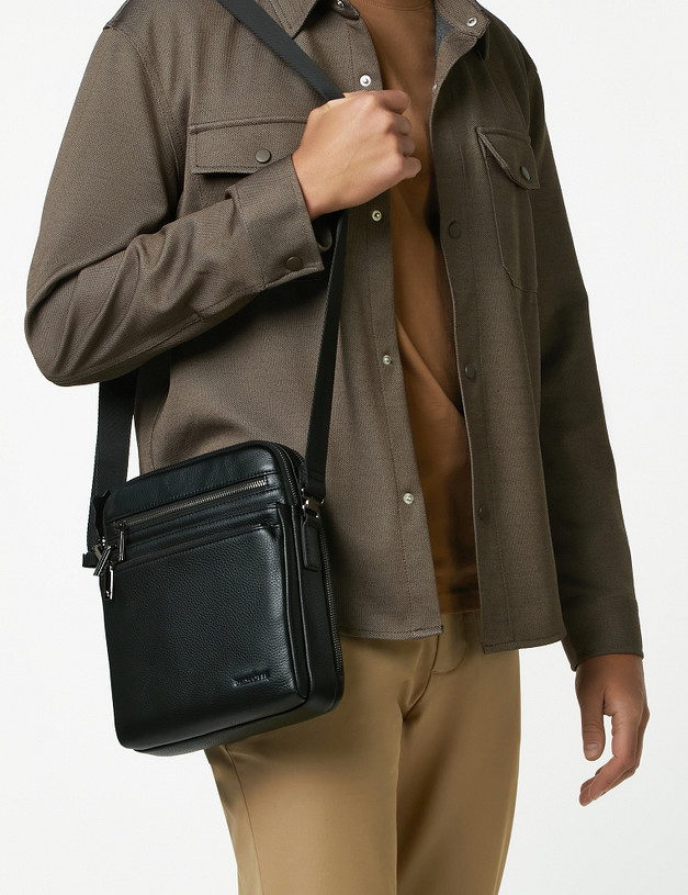 Черная мужская сумка MASCOTTE 622-2133-102 | ракурс 1