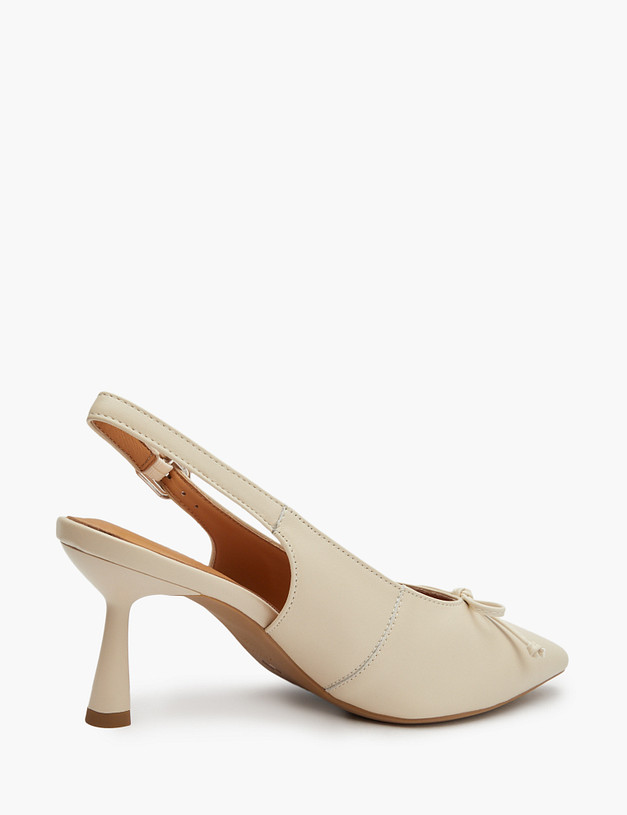 Молочные женские туфли с бантиком MASCOTTE 94-5164813-4583M | ракурс 5