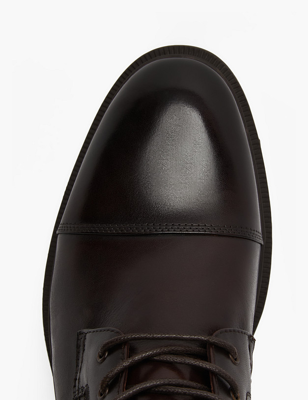 Коричневые кожаные мужские ботинки MASCOTTE 58-322525-0109 | ракурс 4