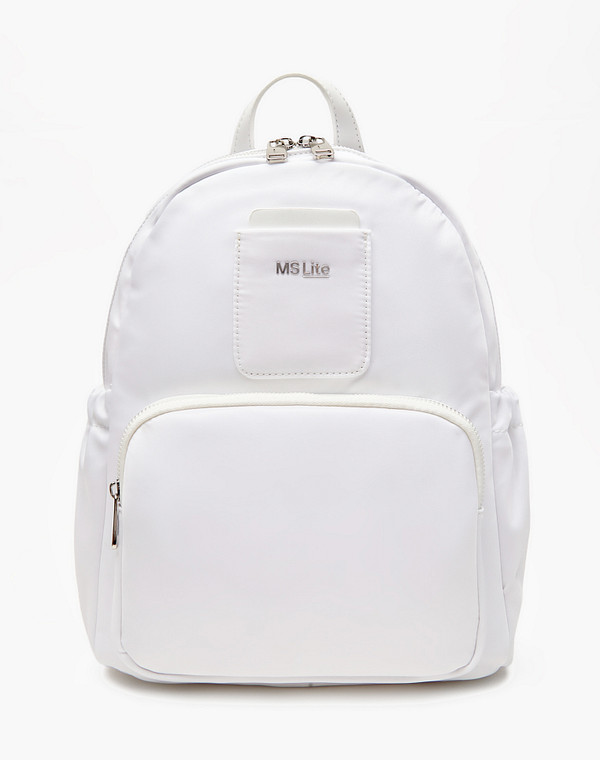 670-4128-201 Рюкзак женский текстиль-и.кожа/текстиль бел, M, Mascotte Lite