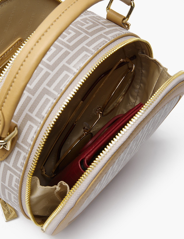 Бежевая женская сумка кросс-боди MASCOTTE 602-2105-608 | ракурс 8