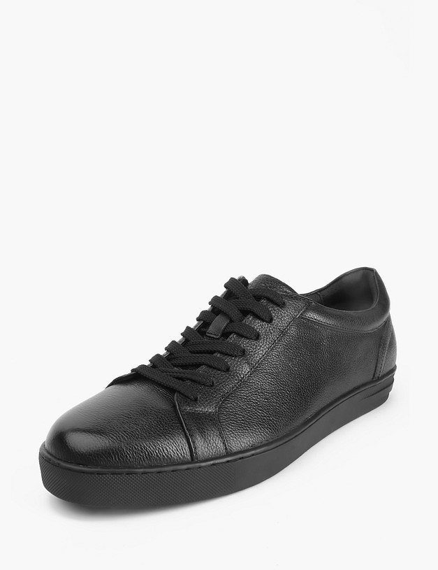 Черные мужские кеды из натуральной кожи MASCOTTE 58-2131712-4185M | ракурс 2