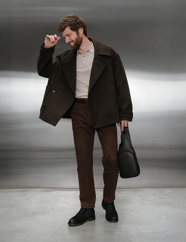 Черные мужские зимние ботинки MASCOTTE 175-523031-3205M | ракурс 1