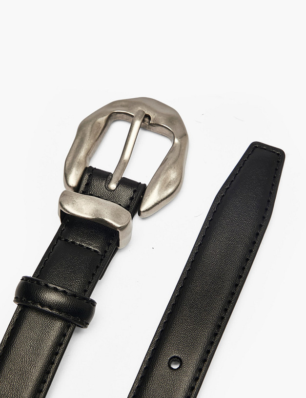 Черный женский ремень MASCOTTE 701-6114-602 | ракурс 2