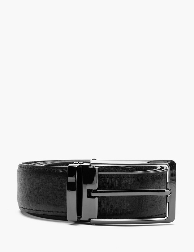 Черный мужской ремень MASCOTTE 727-9111-0102 | ракурс 1