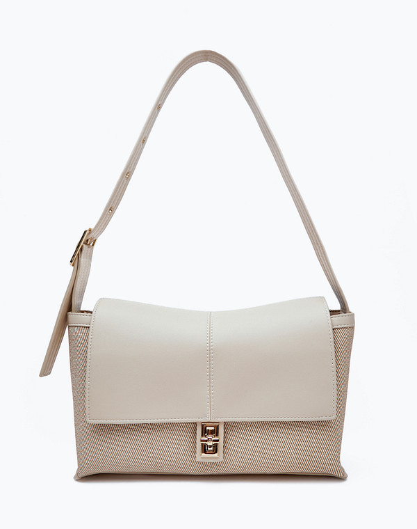 642-4112-608 Сумка женская и.кожа/текстиль беж, S, Mascotte