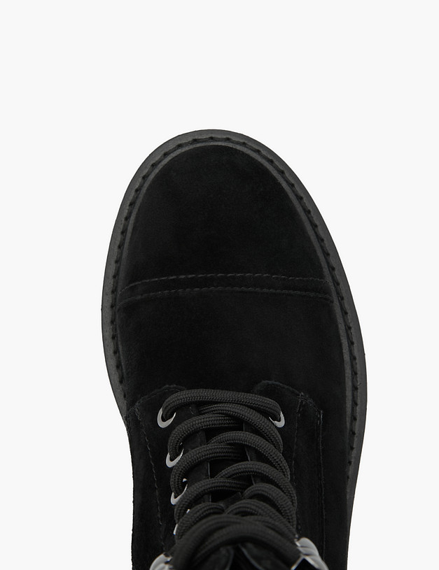 Черные велюровые женские ботинки MASCOTTE 15-3205521-3605M | ракурс 4