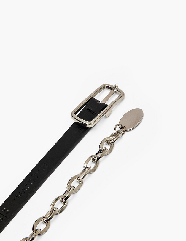 Черный женский ремень MASCOTTE 701-6101-602 | ракурс 2