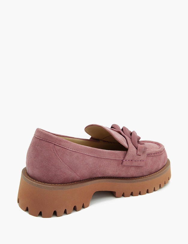 Розовые женские лоферы с цепью MASCOTTE 15-2145411-4618M | ракурс 4