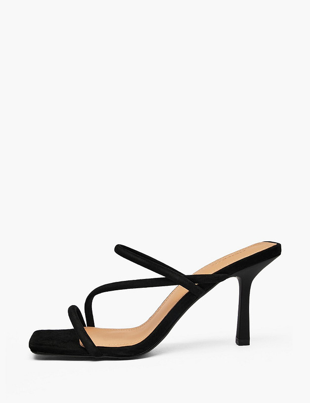 Черные женские сабо MASCOTTE 234-611491-0602 | ракурс 1