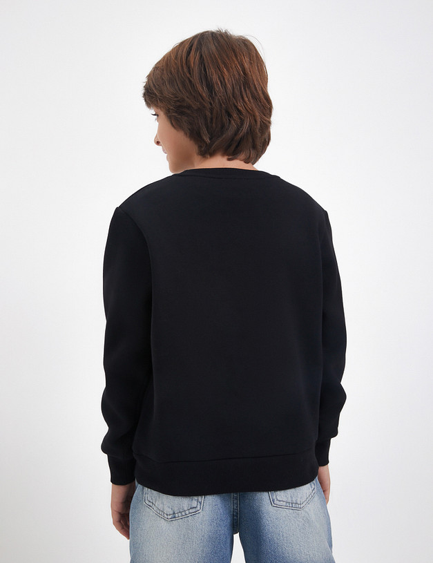 Черный детский свитшот MASCOTTE 848-4209-2602 | ракурс 6