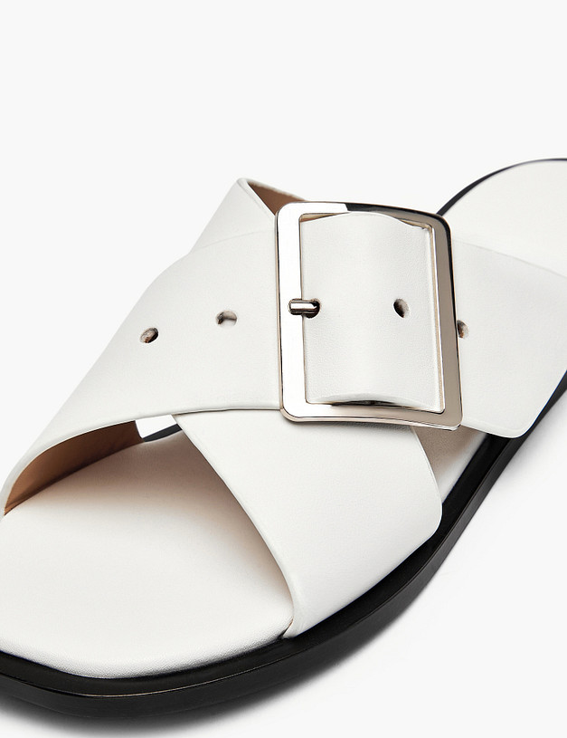 Белые женские сабо MASCOTTE 58-612011-0101 | ракурс 6