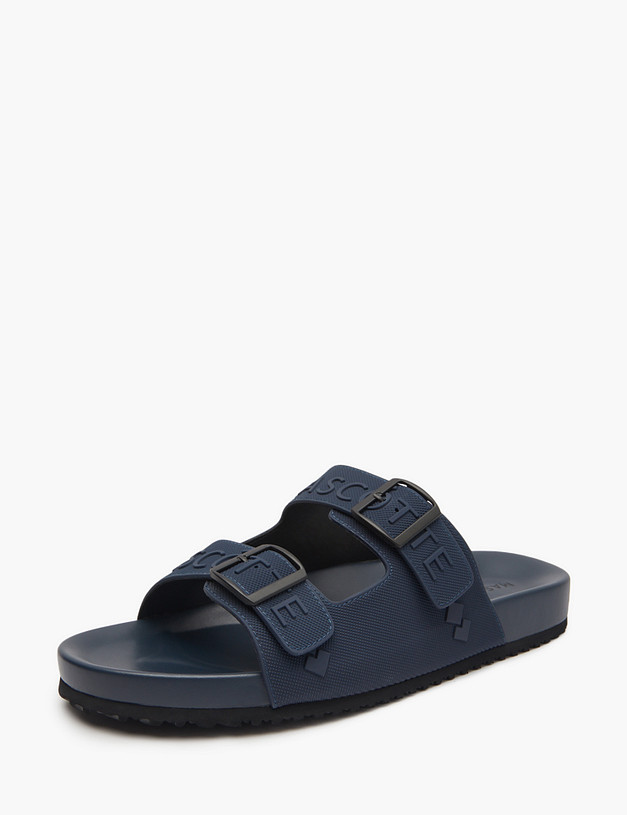 Синие мужские сабо MASCOTTE 128-514361-7103 | ракурс 3