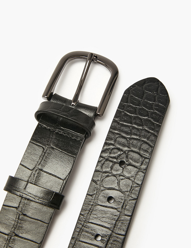 Черный женский ремень MASCOTTE 703-5217-102 | ракурс 3