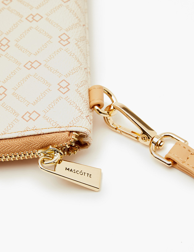 Молочный женский клатч MASCOTTE 615-3233-608 | ракурс 5 Молочный женский клатч MASCOTTE 615-3233-608 | ракурс 5