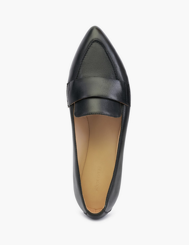 Черные женские лоферы из натуральной кожи MASCOTTE 233-2143811-3501M | ракурс 5