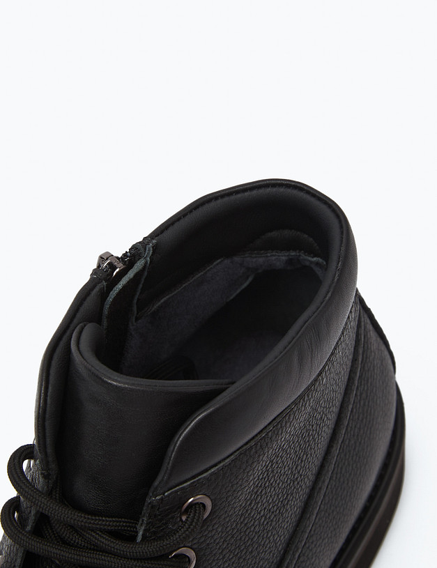 Черные мужские ботинки с акцентами MASCOTTE 175-220721-0102 | ракурс 7 Черные мужские ботинки с акцентами MASCOTTE 175-220721-0102 | ракурс 7