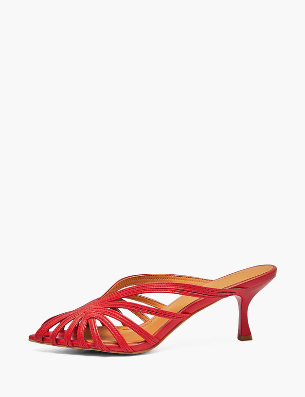 Красные женские мюли MASCOTTE 233-6103014-6545M | ракурс 1