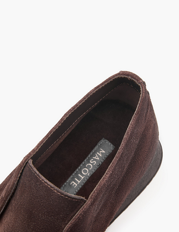 Коричневые мужские ботинки из велюра MASCOTTE 175-3291823-3238M | ракурс 6 Коричневые мужские ботинки из велюра MASCOTTE 175-3291823-3238M | ракурс 6