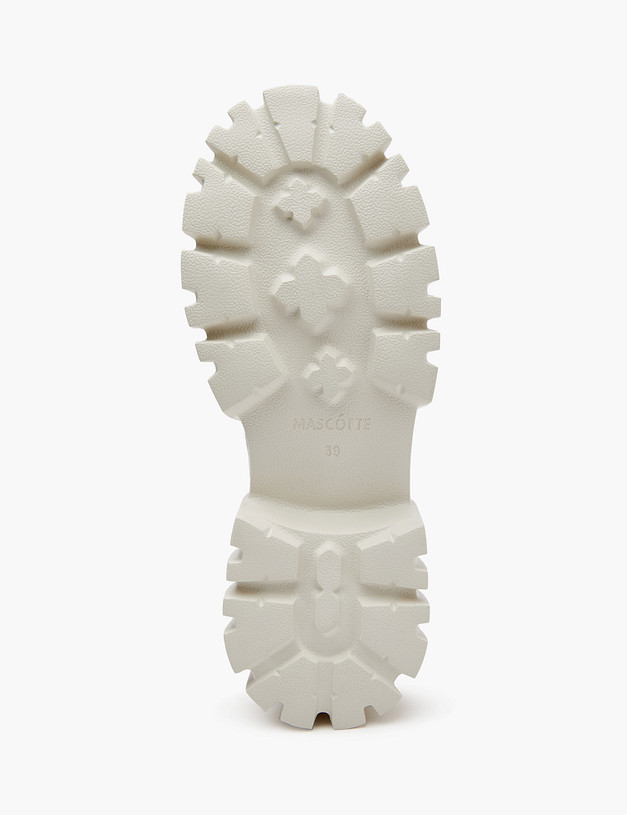 Серебристые женские ботинки на массивной подошве MASCOTTE 234-224924-0616 | ракурс 5