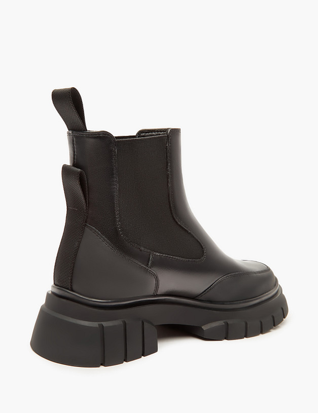 Черные женские челси MASCOTTE 233-321321-0102 | ракурс 4 Черные женские челси MASCOTTE 233-321321-0102 | ракурс 4