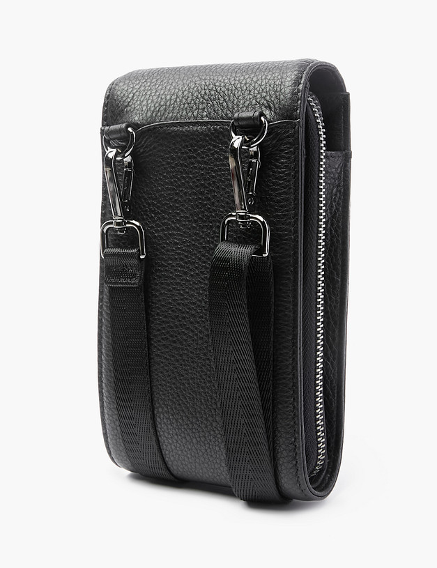 Черная мужская сумка для телефона MASCOTTE 622-2213-102 | ракурс 3