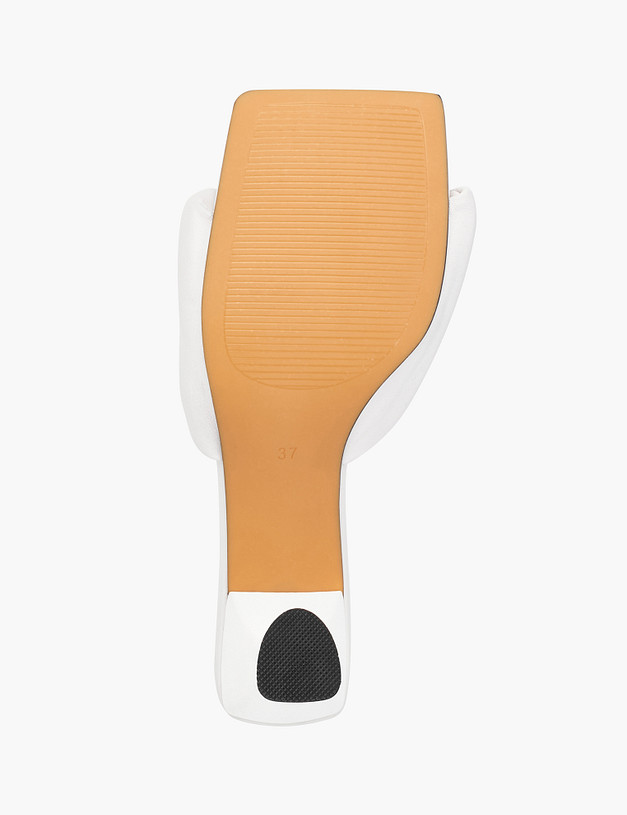 Белые кожаные женские сабо MASCOTTE 11-212091-0501 | ракурс 7