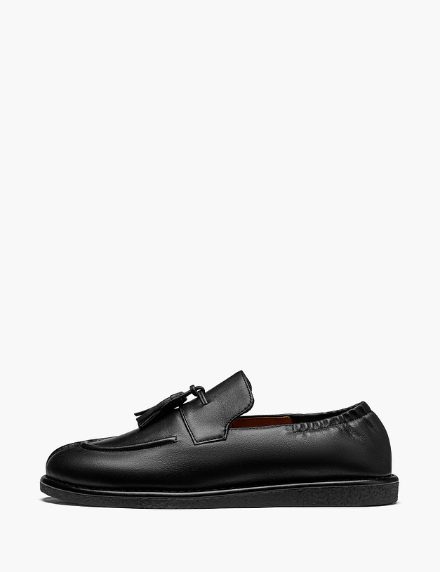 Черные женские лоферы MASCOTTE 233-620211-3501M | ракурс 2