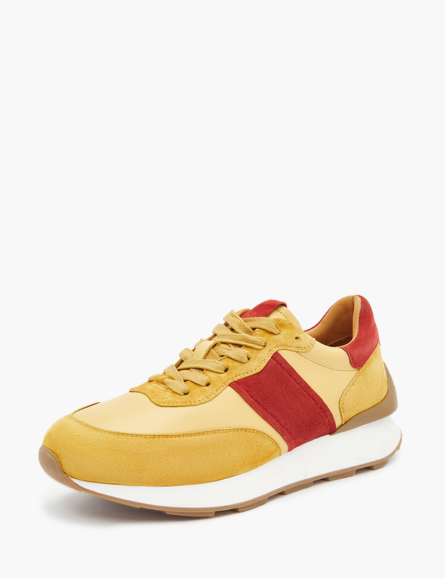 Желтые женские кроссовки с красными вставками MASCOTTE 58-3202411-6534M | ракурс 2