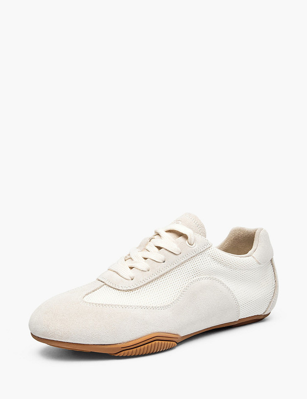 Молочные женские кроссовки MASCOTTE 98-612821-0201 | ракурс 2