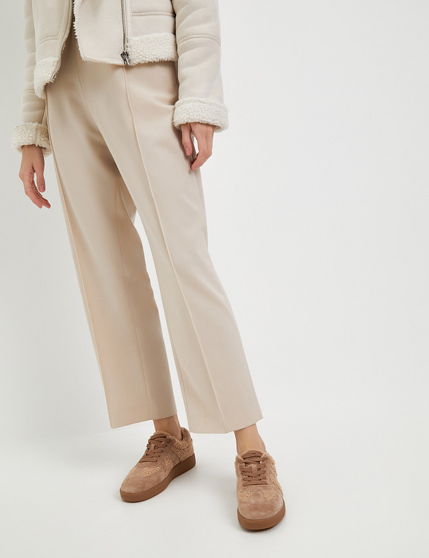 Бежевые женские кеды MASCOTTE 234-324641-0608 | ракурс 1