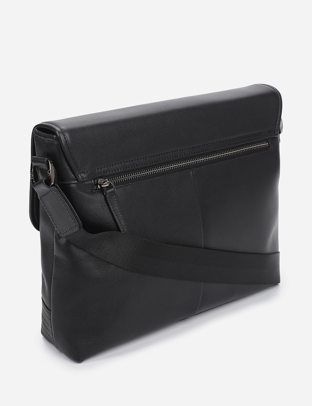 Черная мужская сумка-мессенджер MASCOTTE 604-1127-102 | ракурс 3