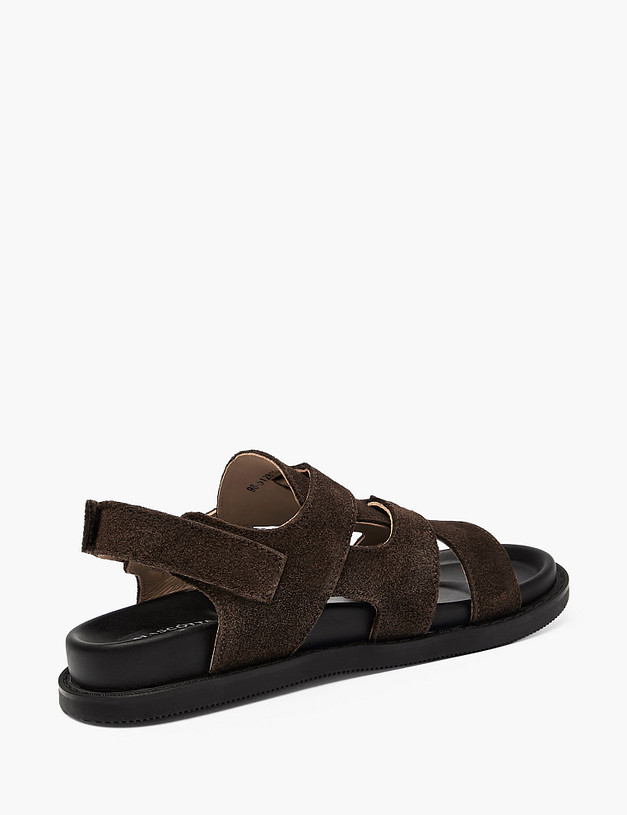 Темно-коричневые детские сандалии MASCOTTE 98-512811-0209 | ракурс 3