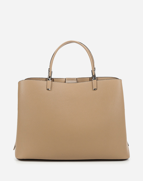 660-0113-108 Сумка женская кож.спилок/текстиль беж, M, Mascotte